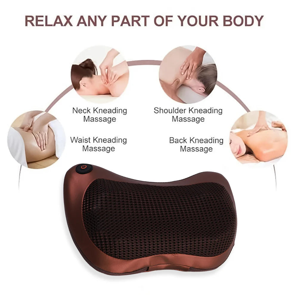 Professional Massage Pillow – Heat & Rollers