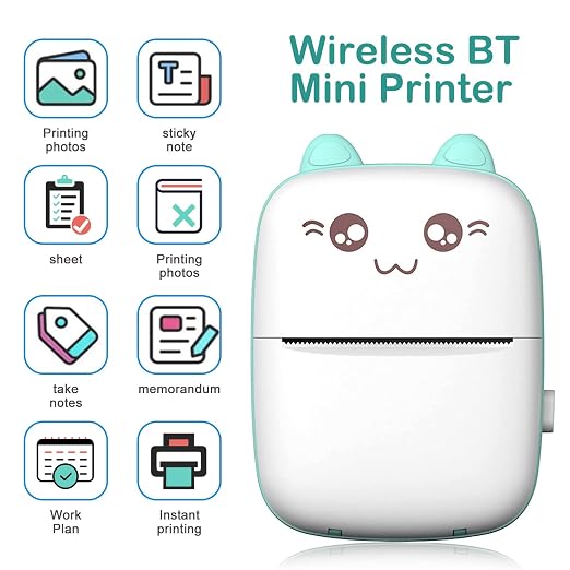 Pocket Mini Printer – Wireless Bluetooth Thermal Printer