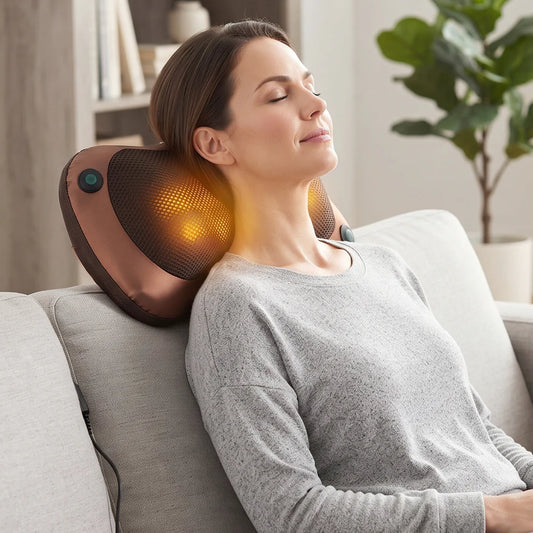 Professional Massage Pillow – Heat & Rollers