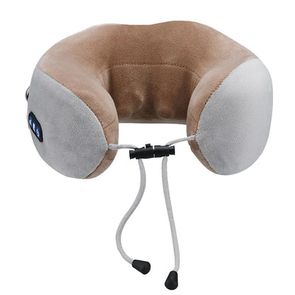 U-Shaped Electric Neck Massage Pillow – Cordless & Rechargeable